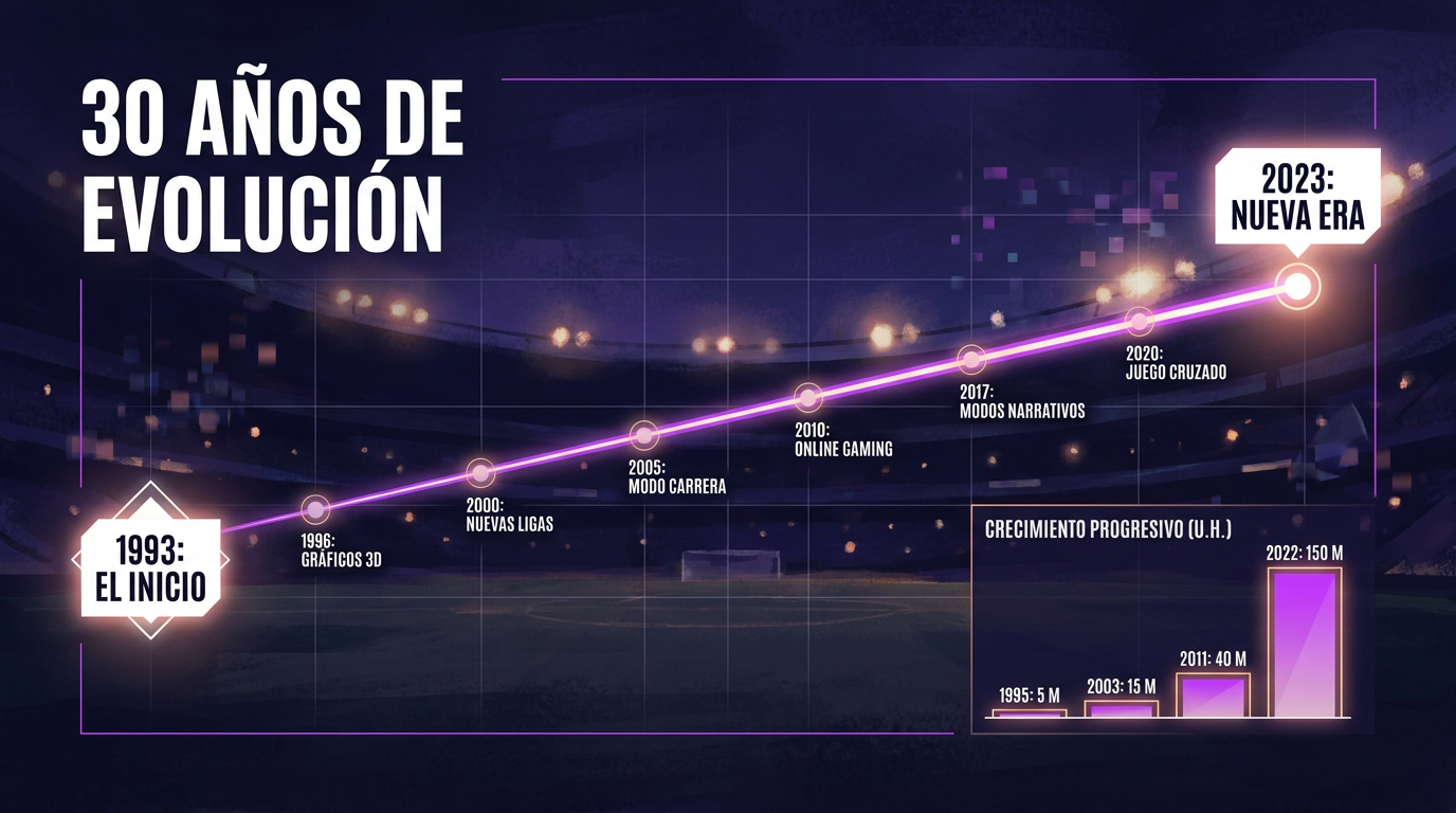La saga FIFA y los juegos de fútbol, año a año